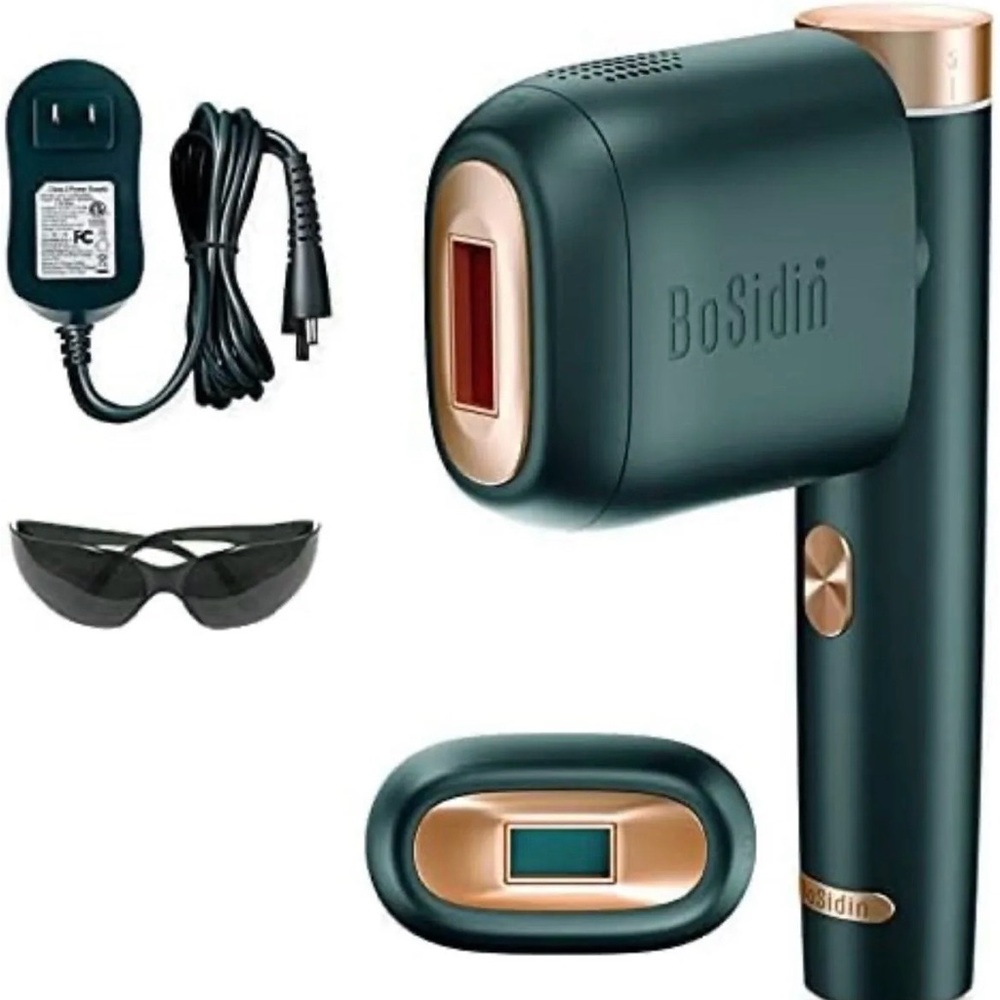 Dark Green & Rose Gold IPL Hair Removal Device